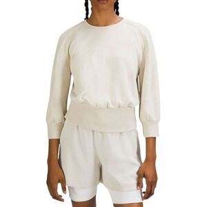 Lululemon Softstreme Ribbed-Hem Pullover *Natural Ivory